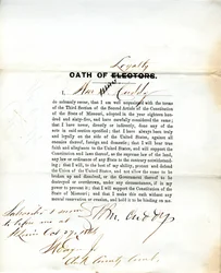 Loyalty oath of Wm. Cuddy of Missouri, County of St. Louis
