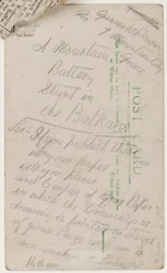 Postcard to the Editor of the Liverpool Weekly Courier, 14 August 1918