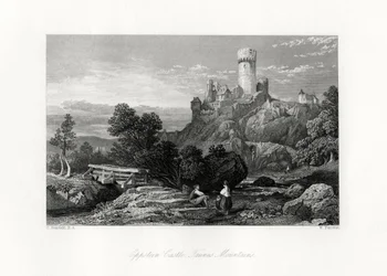 Eppstein Castle, Taunus Mountains, Germany, 19th Century