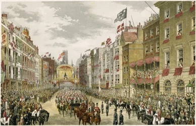 Procession on the Strand, Temple Bar, Strand, London, UK