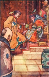 When the Young Man Fell at His Feet, the Sultan Held Him by the Hand, c1930