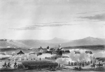 The Battle of Citate, during the Crimean War, 1854