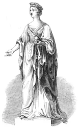 Marble statue of Her Majesty in the Royal Exchange