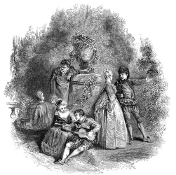 Scene from Watteau in 1644