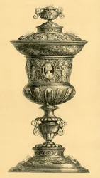 Silver cup and lid
