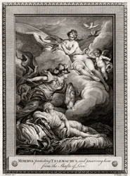 Minerva Protecting Telemachus, and Preserving Him from the Shafts of Love