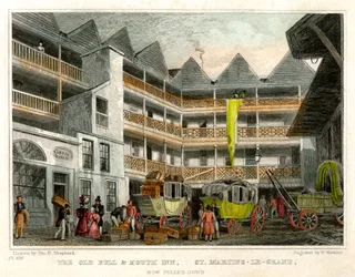 The old Bull and Mouth Inn, St Martin