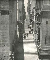 A Steep Street in Valletta, Malta