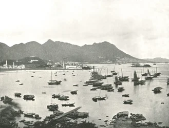 East Point showing Victoria Hills, Hong Kong, 1895