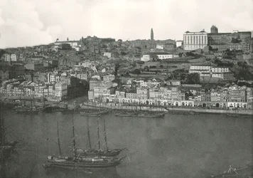 Panorama of the City of Oporto, Portugal
