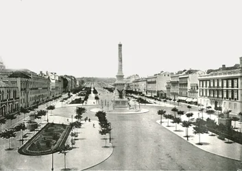 Restauradores Square, Lisbon, Portugal, 1895