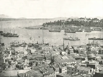 The Entrance to the Golden Horn, Constantinople, Ottoman Empire