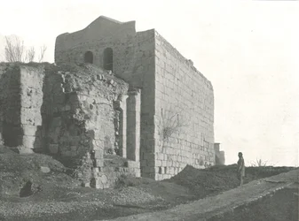 Tower from which St Paul descended in a basket, Damascus, Ottoman Syria, 1895