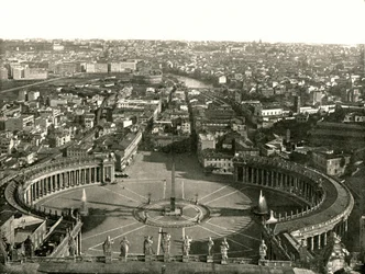 View from the Dome of St Peters, Rome, Italy