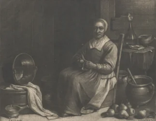 A Woman Peeling Pears