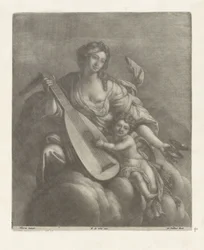 Hebe and Amor on a Cloud