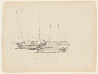 Fishing Boats on the Seashore