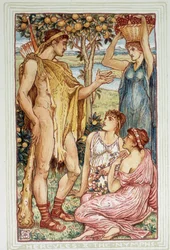 Hercules and the nymphs - in 