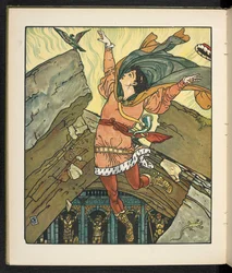 Illustration for the story, Princess Belle étoile