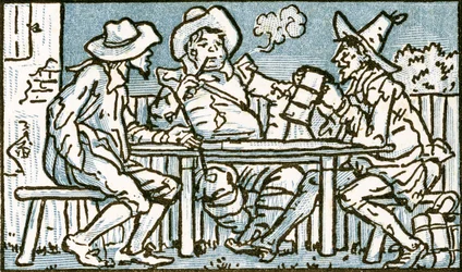 The Happy Poor, song illustration for 