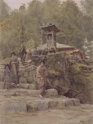 Approach to a country shrine, illustration to 