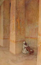 The Birth Colonnade in the Temple of Hatshepsut, c1905, 1912