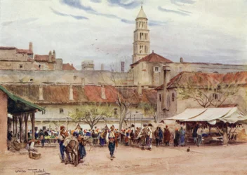 Yugoslavia: Market Day in Split