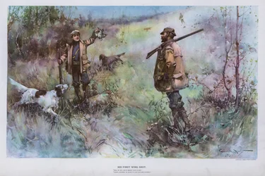 His First Wing Shot: Hunting Scene
