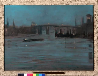 Nocturne, Battersea Old Bridge, London