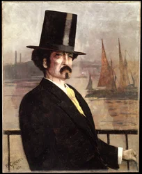 Portrait of Whistler on the Thames