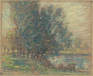 Willows, Longpre, France, c.1911-18