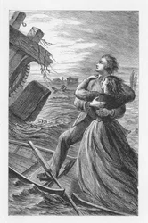 Scene from The Mill on the Floss by George Eliot, c1880