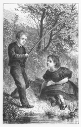 Scene from The Mill on the Floss by George Eliot, c1880