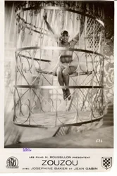 Film poster showing Josephine Baker in Zouzou