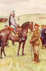 The meeting in France between Lord Kitchener and General Baratier