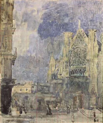 St. Jacques Facade, Dieppe, c.1899