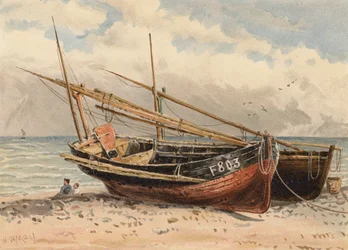French Fishing Boats, "Etretat"
