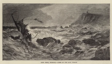 Glen Head, Donegal, Scene of the Late Wrecks