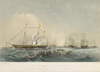 The Boarding of Prince Frederick William IV of Prussia and His Wife Elizabeth of Bavaria on Board the Ship Victoria and Albert, at Gravesend, England