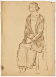 Lady Sitting on Chair