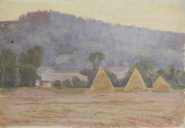 Landscape with Haystacks