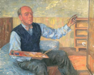 Self-Portrait with Palette and Brush