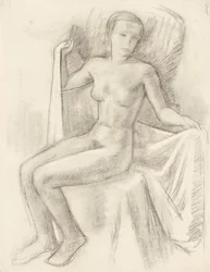 Female Nude with Cloth