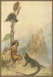 The Lizard Showing Goat-Face the Palace, from Goat-Face
