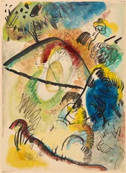 Watercolour IX (With Black Strokes)