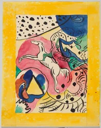 Design for the Cover of the Almanac "Der Blaue Reiter"