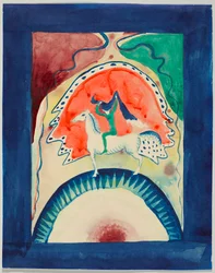 Design for the Cover of the Almanac "Der Blaue Reiter"