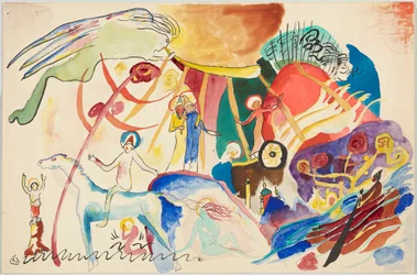 Design for "All Saints II (Composition with Saints)"