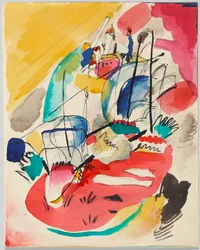 Study for "Improvisation 31 (Sea Battle)"