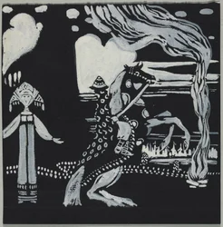 Flame, Lady and Rider in Fantasy Costume